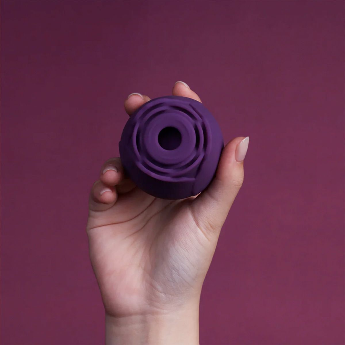 Фиолетовый вакуумный стимулятор Rose — изображение 6