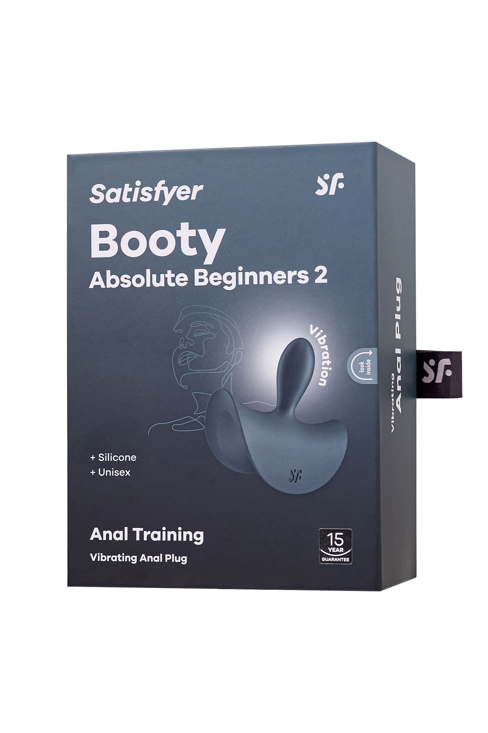 Серая анальная вибровтулка Booty Absolute Beginners 2 - 7,9 см. — изображение 7