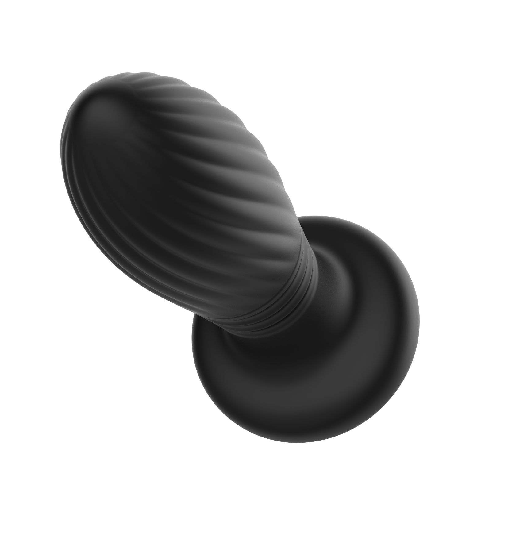 Черная анальная пробка с вибрацией и LED-подсветкой - 11,9 см. — изображение 4