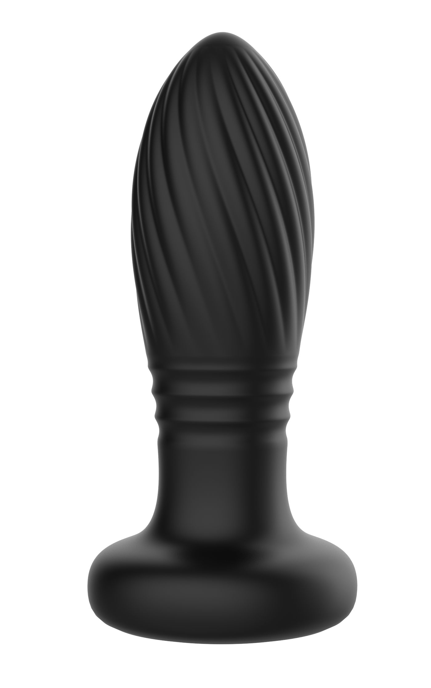 Черная анальная пробка с вибрацией и LED-подсветкой - 11,9 см. — изображение 5