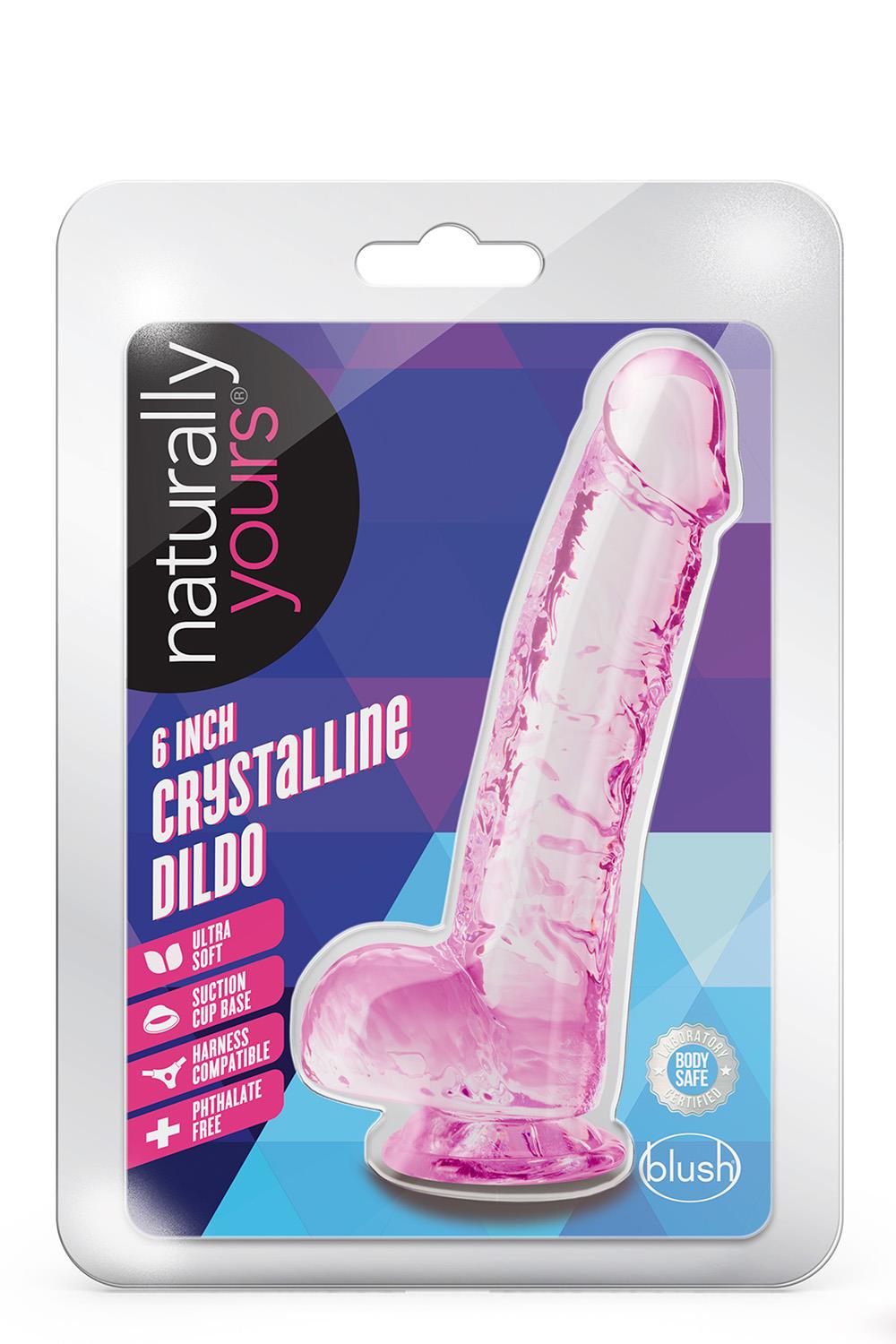 Розовый фаллоимитатор 6 Inch Crystalline Dildo - 15,2 см. — изображение 2