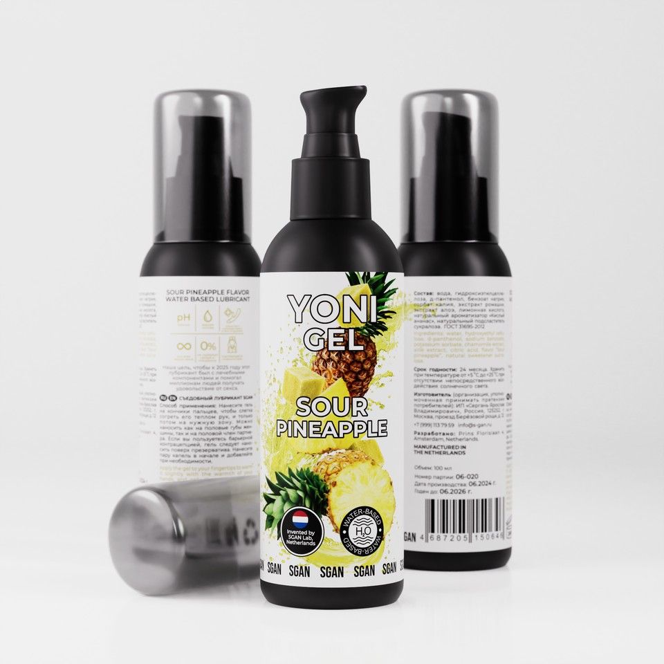 Лубрикант для орального секса SGAN со вкусом кислого ананаса - 100 мл. — изображение 3