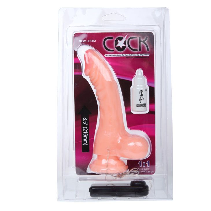 Вибромассажёр фаллической формы с присоской в основании - 21,6 см. — изображение 6