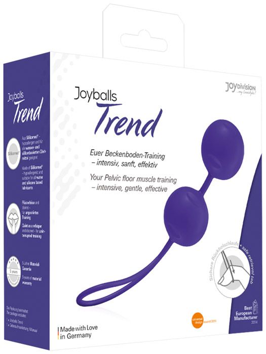 Фиолетовые вагинальные шарики Joyballs Trend — изображение 2