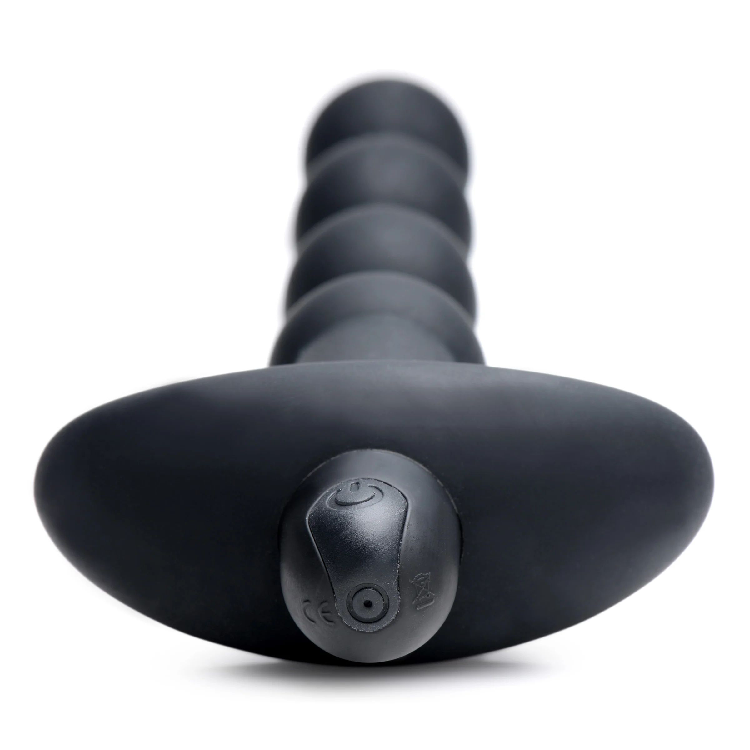 Черные анальные бусы с вибрацией и пультом ДУ 28X Remote Control Vibrating Silicone Anal Beads - 19 см. — изображение 4