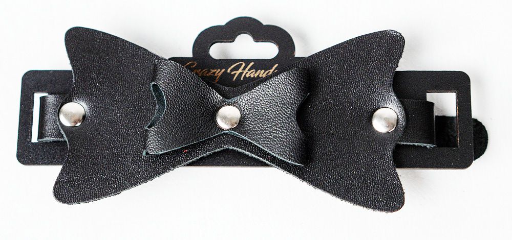 Черные наручники с бантиками — изображение 2