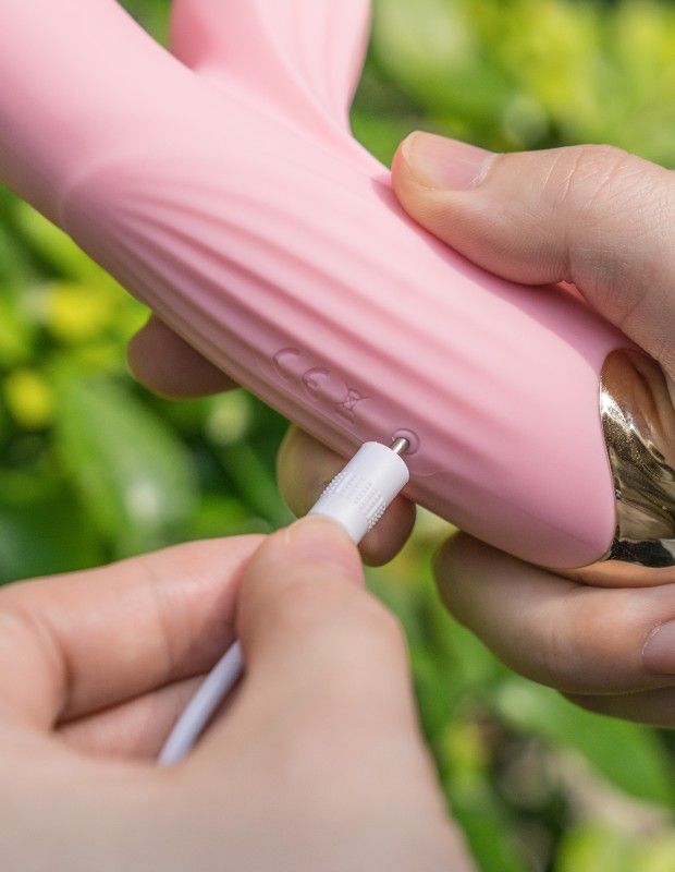 Розовый вибратор Anita с возвратно-поступательными движениями и вакуумом - 21,1 см. — изображение 6