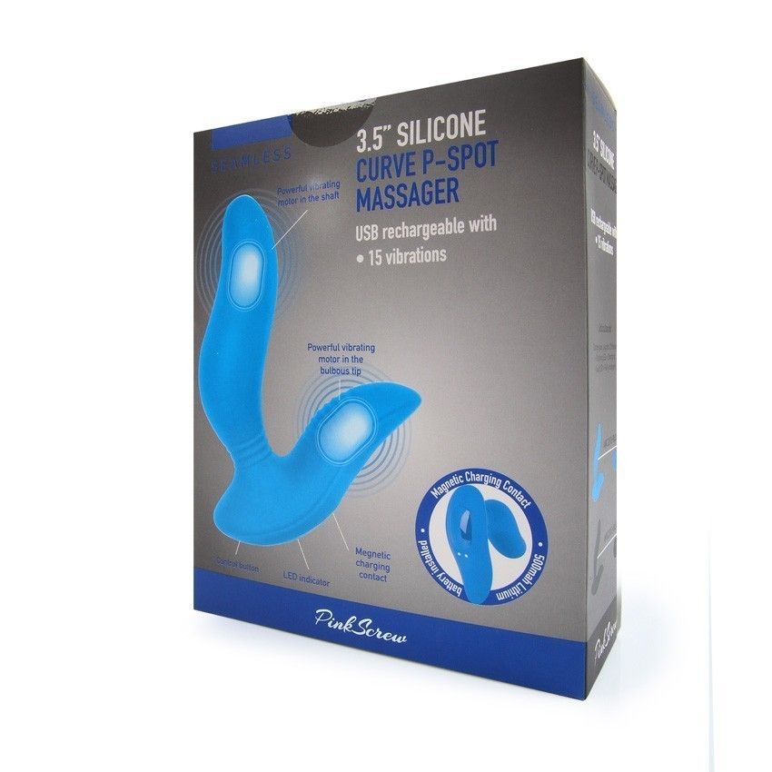 Черный вибромассажер простаты 3,5’’ Curve P-spot Massager - 12 см. — изображение 4