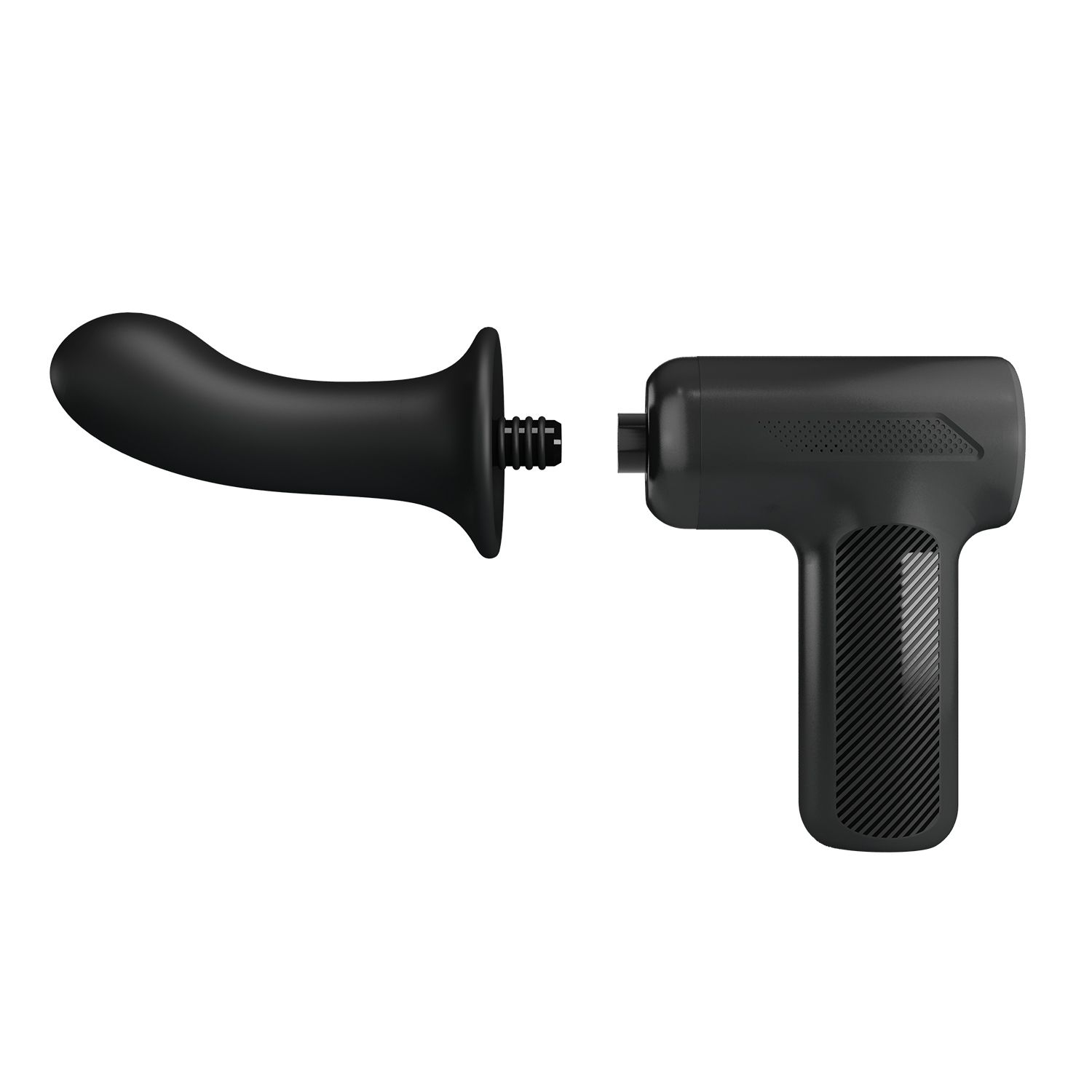 Черный вибромассажёр с поступательными движениями DJ Doctor — изображение 4