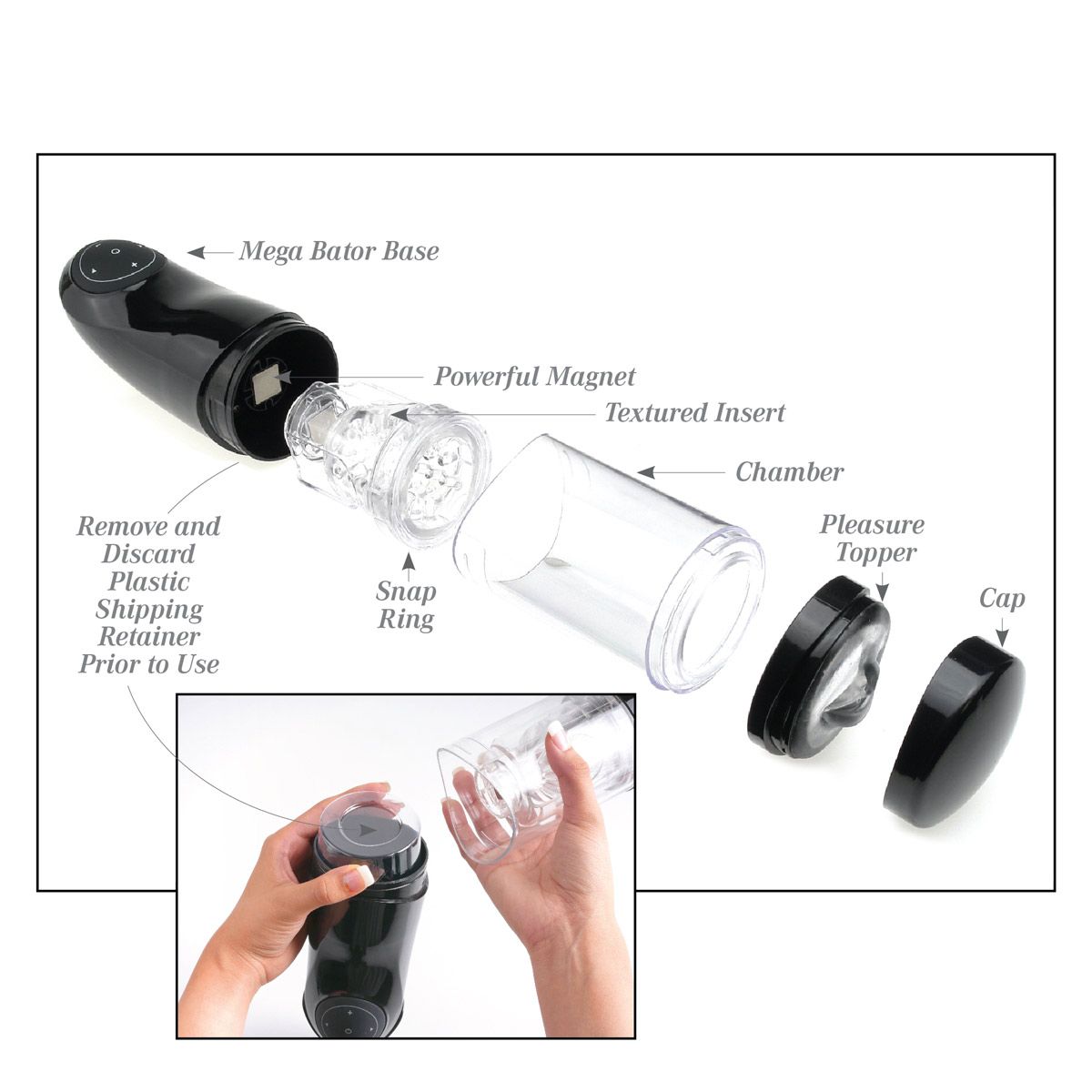 Перезаряжаемый мастурбатор-вагина с держателем для мобильных устройств Extreme Toyz Me — изображение 8