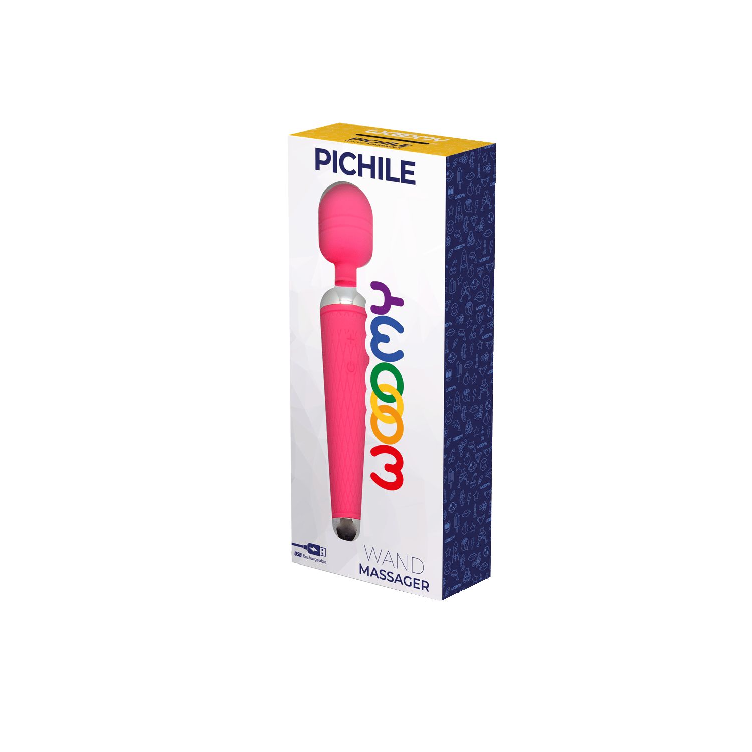 Розовый wand-вибратор Pichile - 20 см. — изображение 2