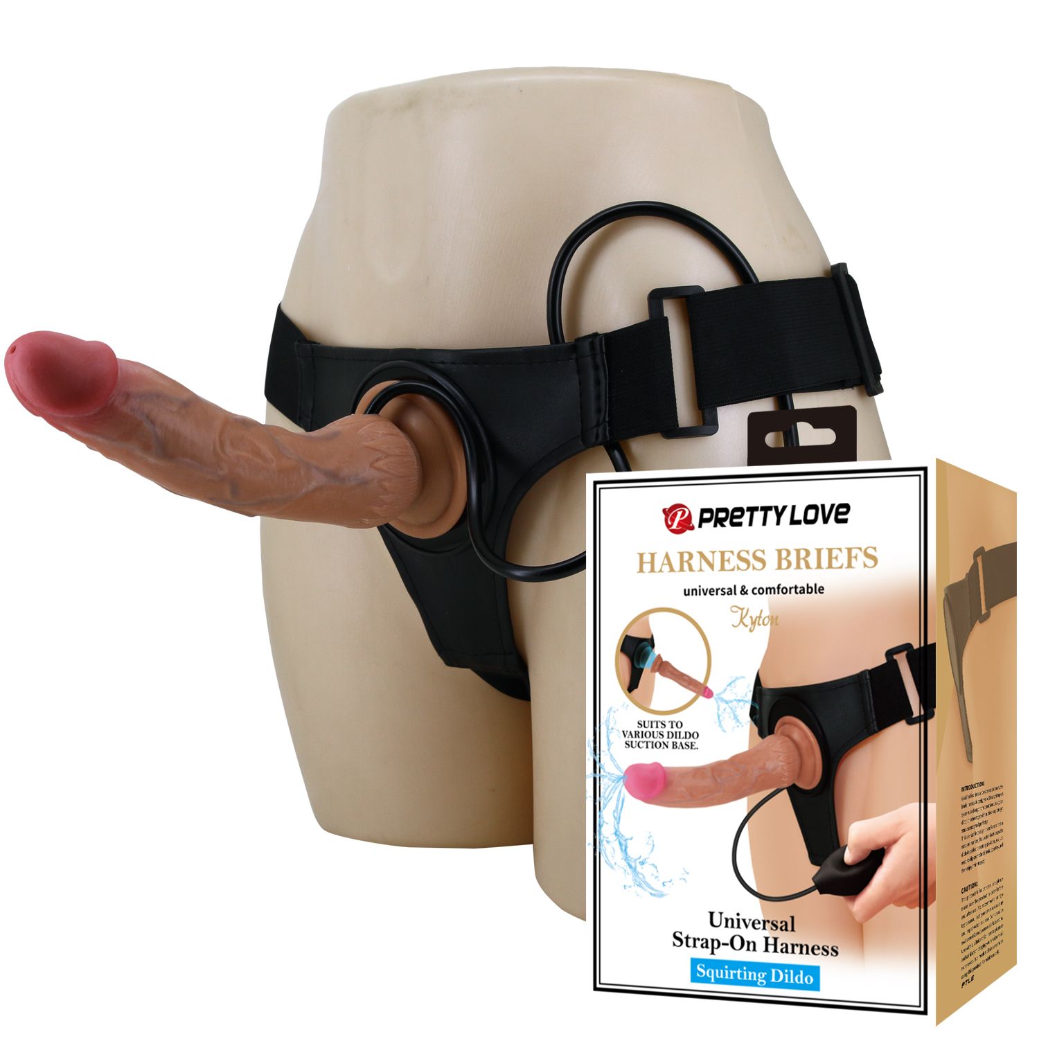 Женский страпон с эффектом эякуляции Kyton — изображение 3