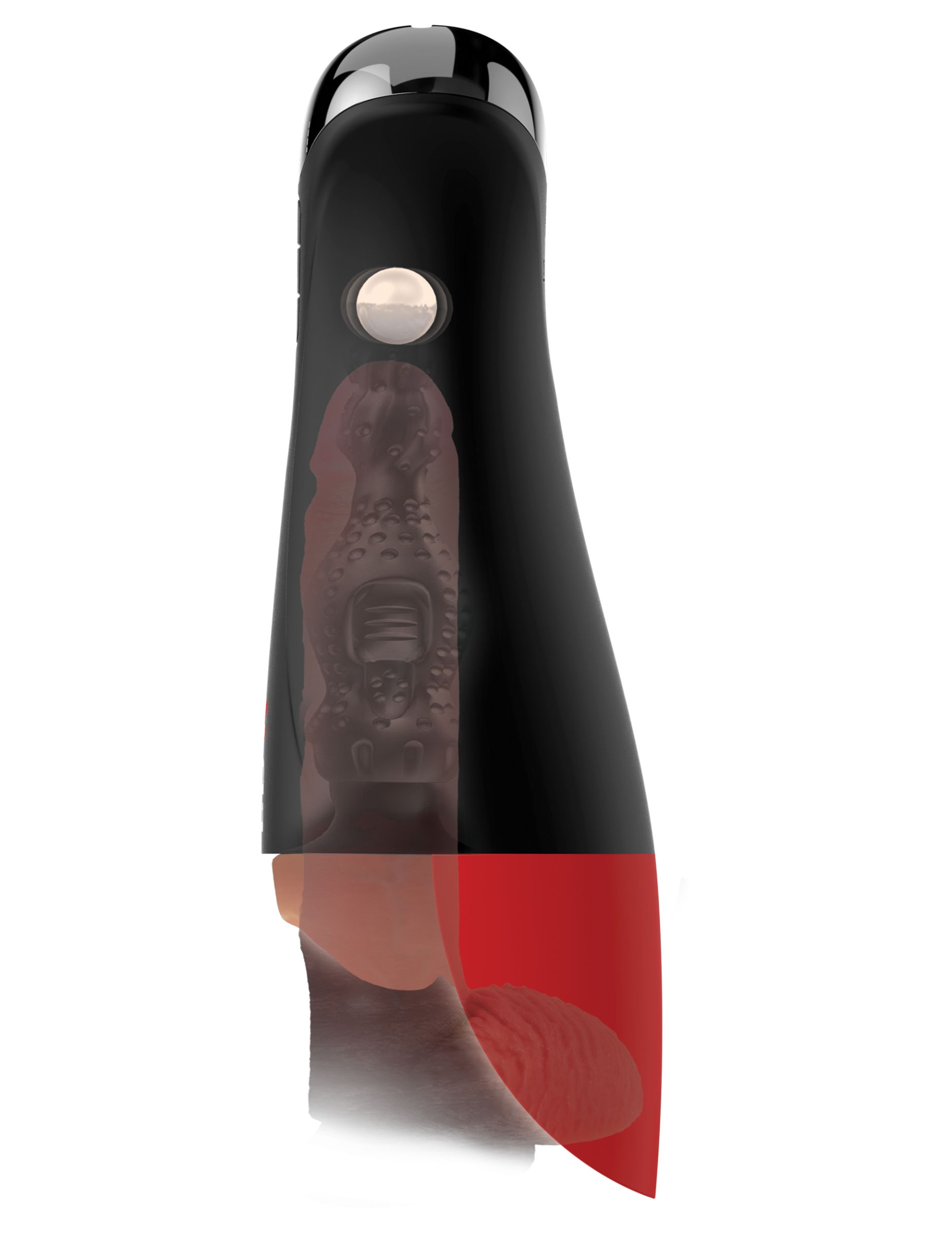 Мастурбатор-вагина в колбе с вибрацией Fuck-O-Matic Pro XL — изображение 3