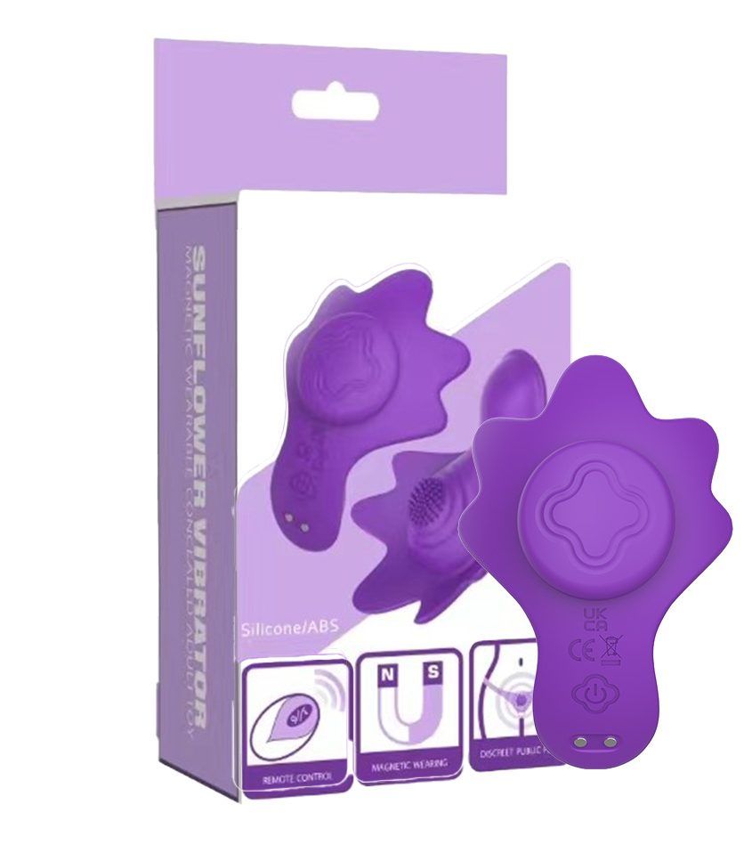 Фиолетовый вибратор в трусики с магнитным держателем — изображение 4