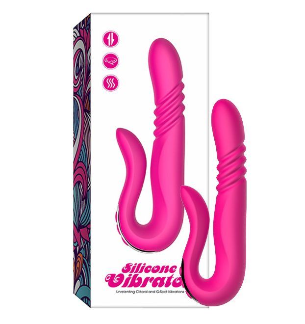 Розовый вибратор с ротацией - 23 см. — изображение 5