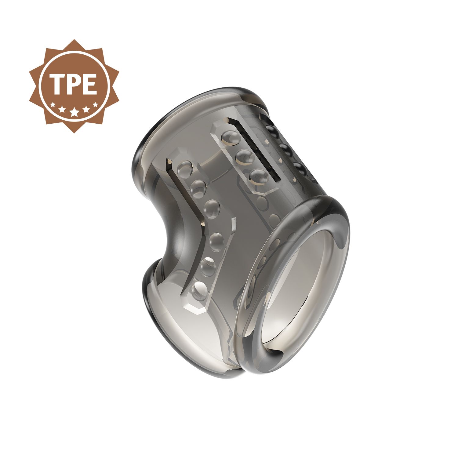 Дымчатая насадка на пенис и мошонку — изображение 3