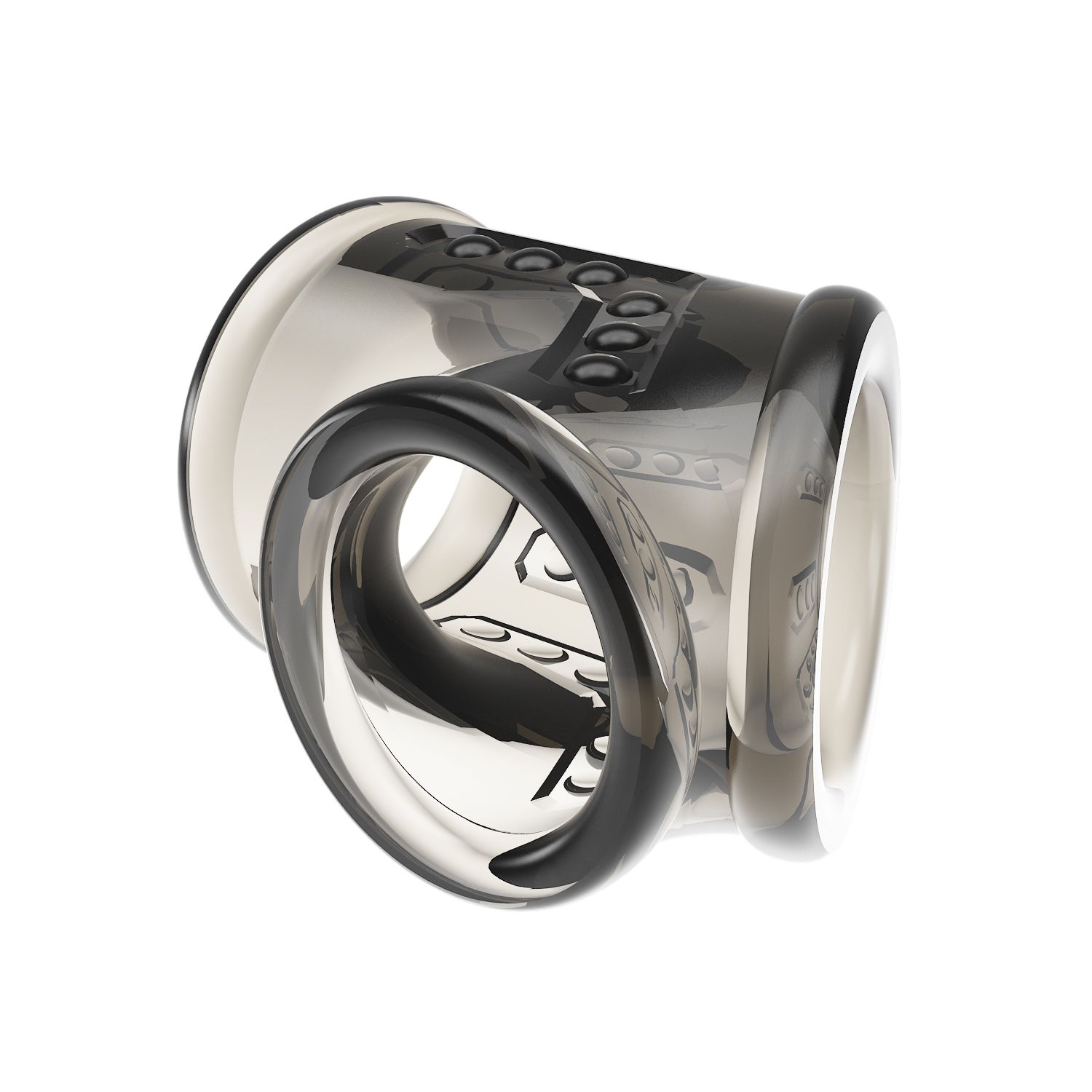 Дымчатая насадка на пенис и мошонку — изображение 5