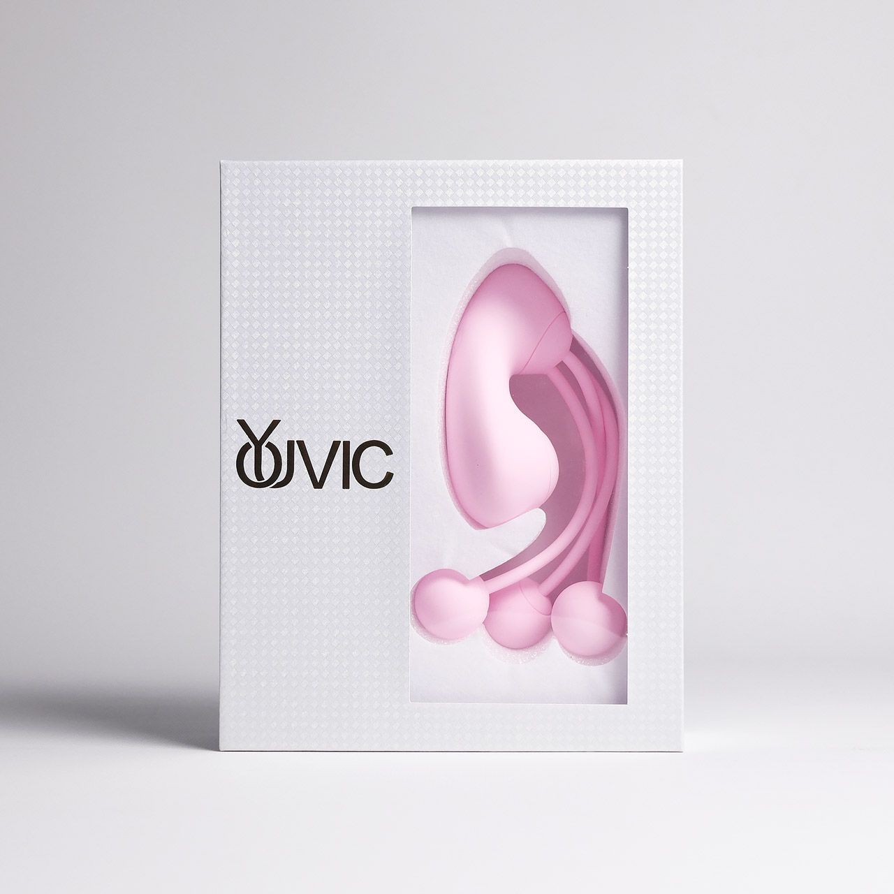 Розовый вакуумный стимулятор клитора с вагинальными виброшариками — изображение 2