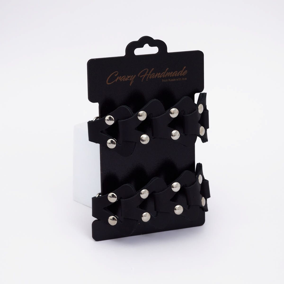 Черные кожаные оковы из звеньев — изображение 2