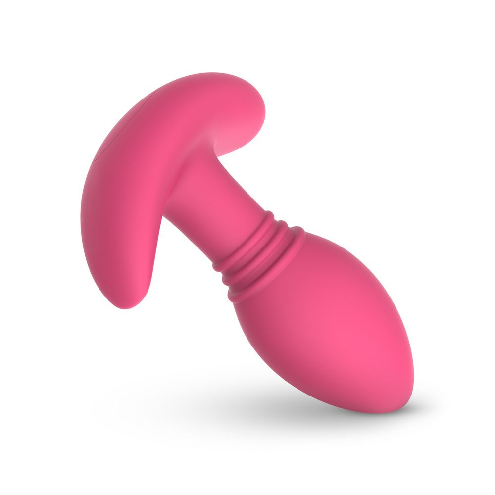 Розовая интерактивная вибропробка Axel - 10 см. — изображение 7