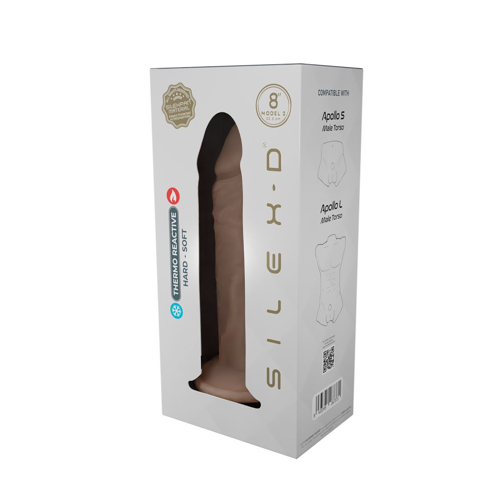 Телесный фаллоимитатор SILEXD Model 2 - 20,3 см. — изображение 5