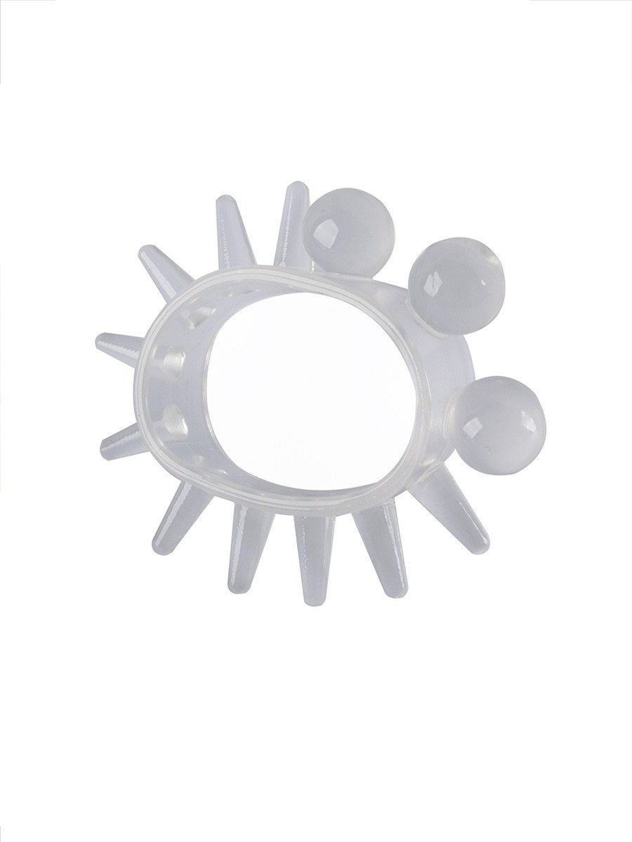 Эластичное эрекционное кольцо с шариками и лучами — изображение 3