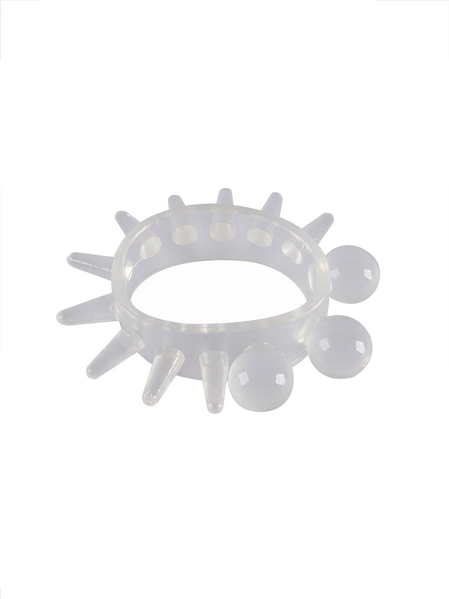 Эластичное эрекционное кольцо с шариками и лучами — изображение 5