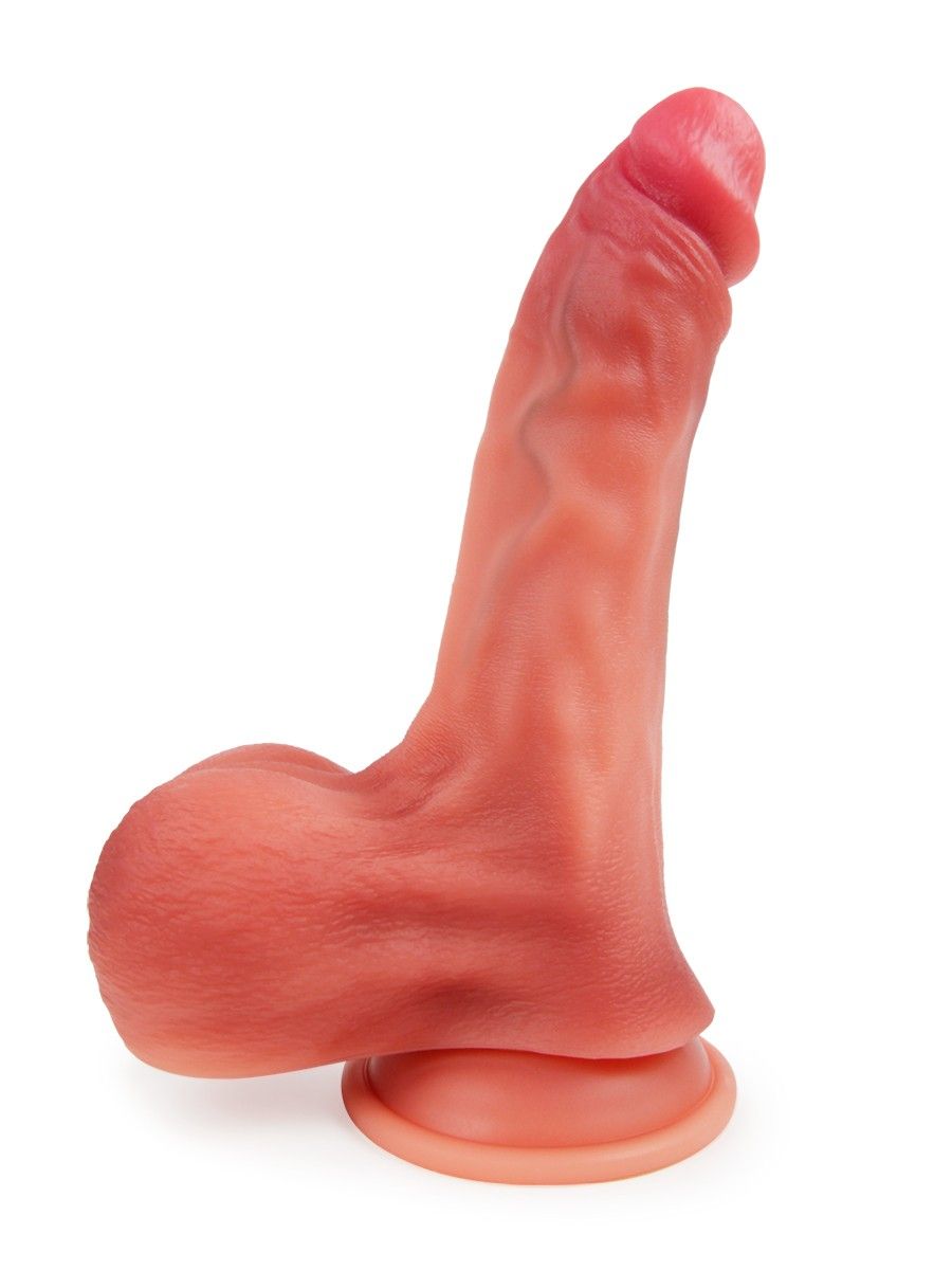 Телесный вибратор-реалистик с пультом ДУ - 23 см. — изображение 6