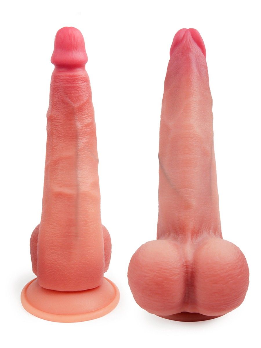 Телесный реалистичный фаллоимитатор с присоской - 30 см. — изображение 3