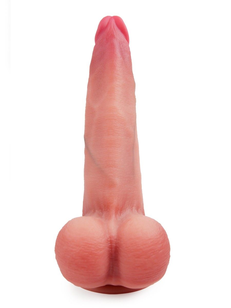 Телесный реалистичный фаллоимитатор с присоской - 30 см. — изображение 8