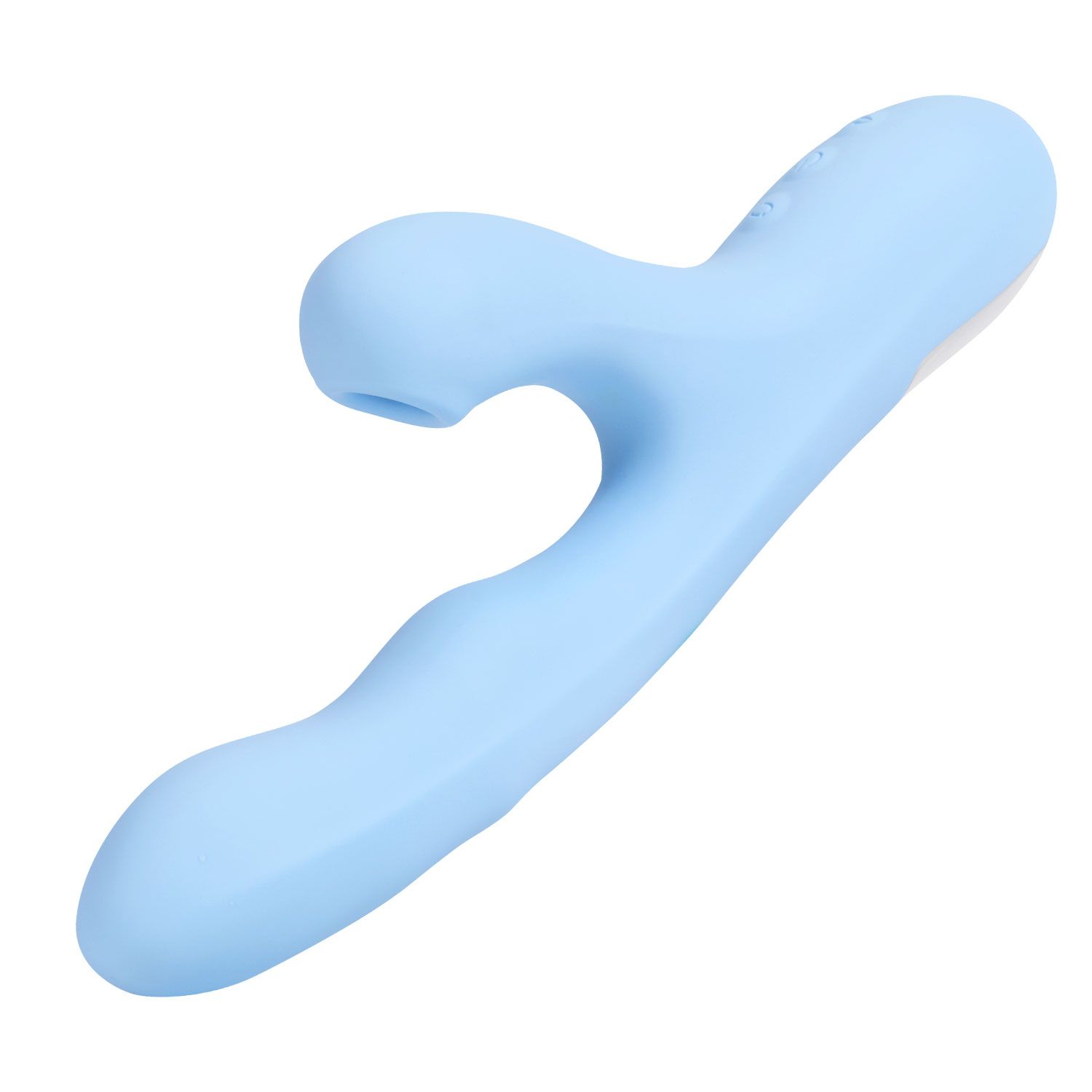 Голубой вибратор с ротацией и вакуумной стимуляцией BeYourLover Rosubi — изображение 5