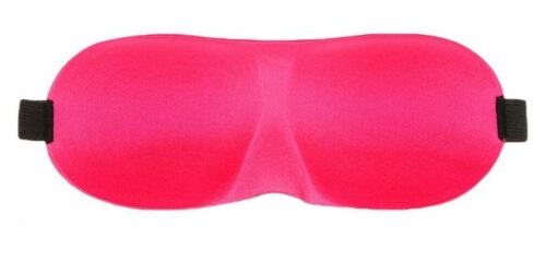 Розовая глухая маска на резинке