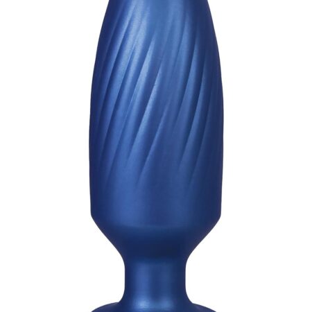 Синяя анальная пробка 4 Inch Silicone Anal Plug - 12 см.