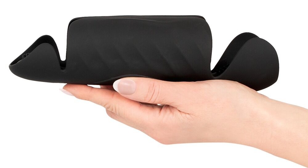 Черный вибромастурбатор с трехточечной стимуляцией Penis Trainer with 3 Point Stimulation — изображение 4