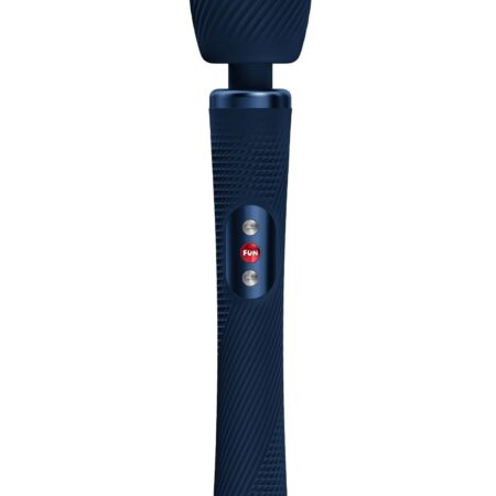 Синий жезловый вибромассажер Vim Vibrating Wand - 31,3 см.