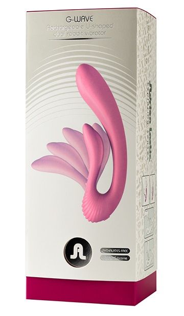 Розовый вибромассажёр G-wave с гибким клиторальным отростком - 18 см. — изображение 2