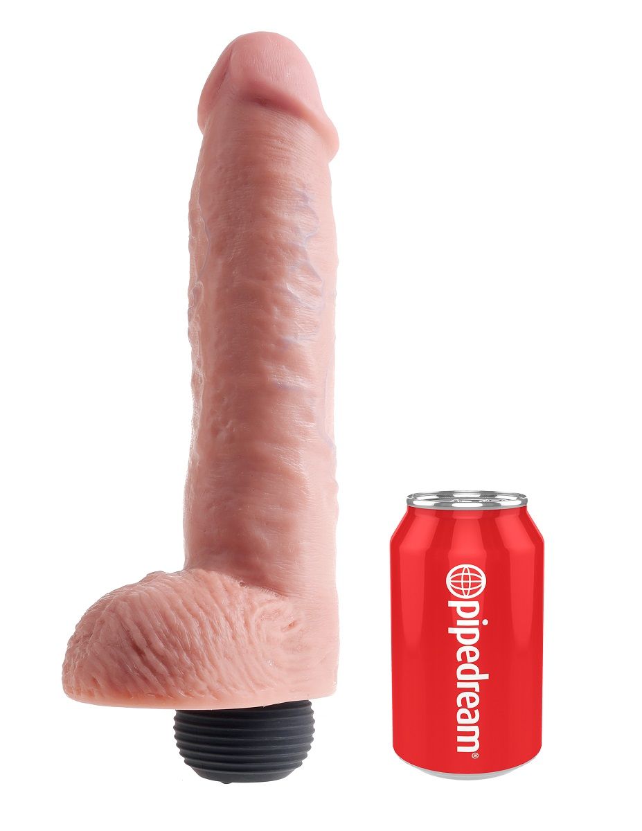 Телесный фаллоимитатор с функцией семяизвержения 11 Squirting Cock with balls - 27,9 см. — изображение 7