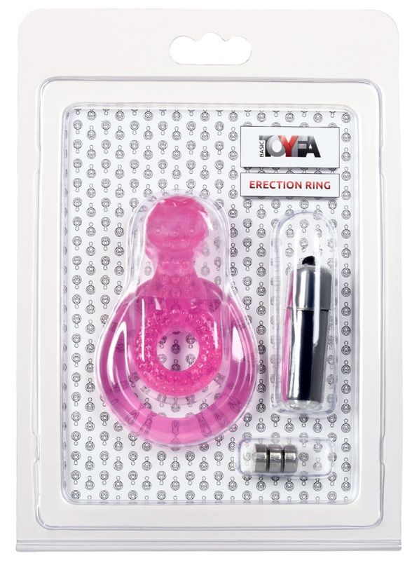 Розовая вибронасадка со стимулятором клитора Язычок — изображение 4