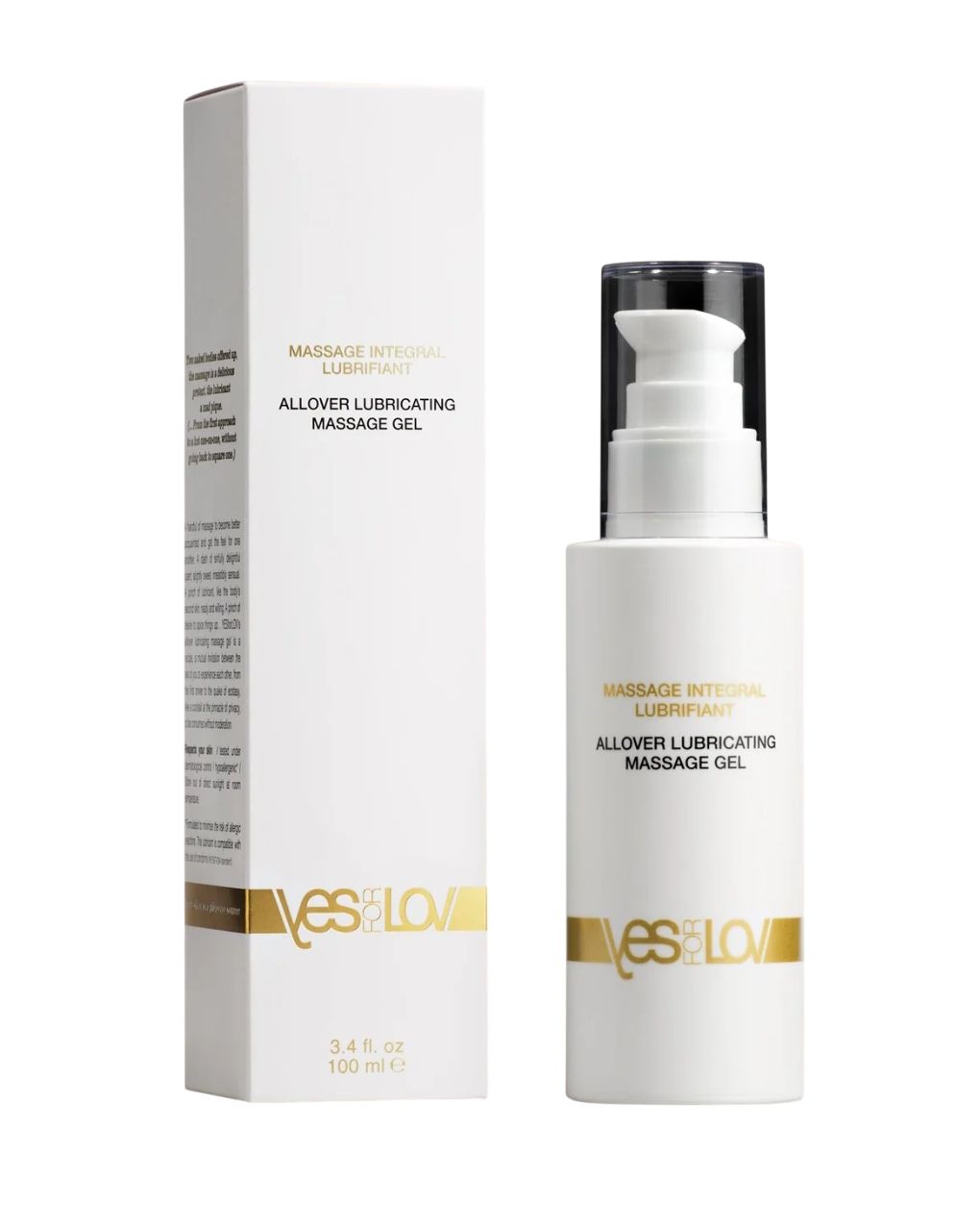 Массажный гель-смазка на силиконовой основе Allover Lubricating Massage Gel - 100 мл.