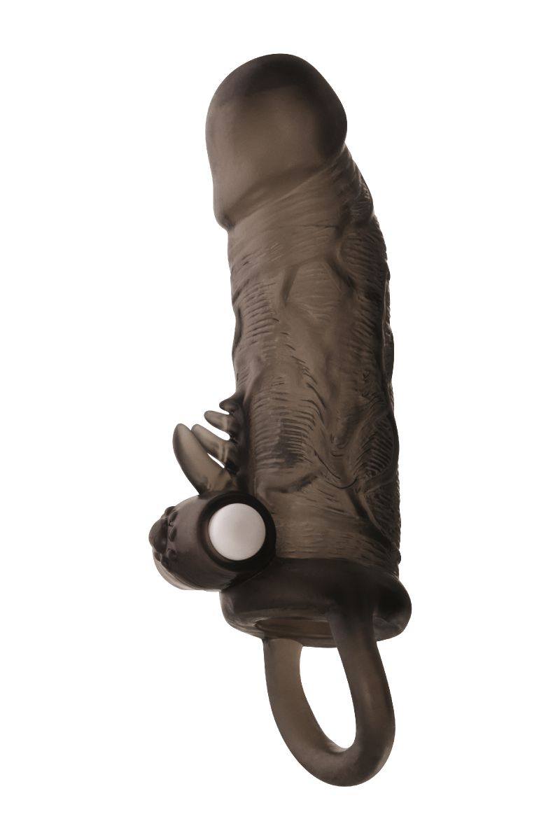 Чёрная насадка на пенис Toyfa XLover с вибрацией — изображение 2