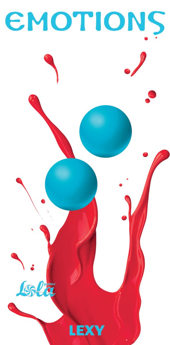 Голубые вагинальные шарики без сцепки Emotions Lexy Small — изображение 2