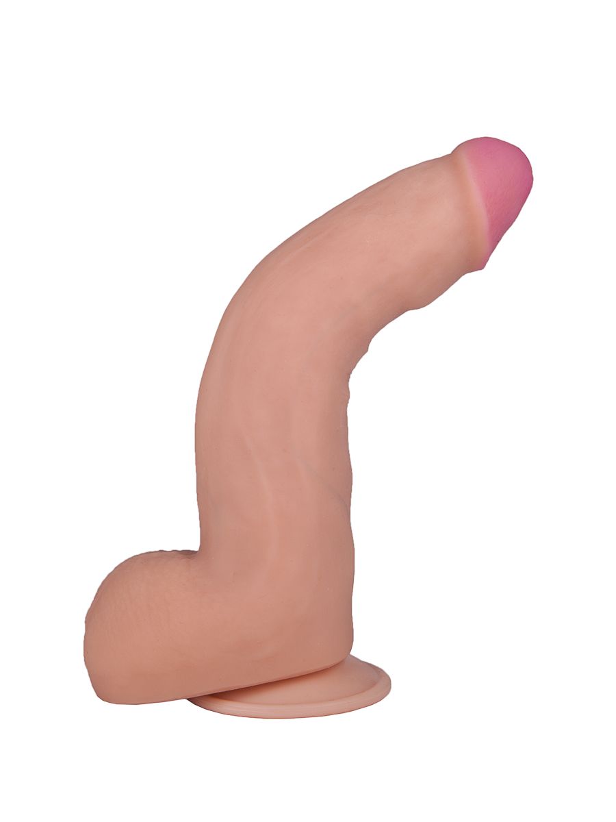 Фаллоимитатор с мошонкой на присоске F LINE - 22 см. — изображение 9